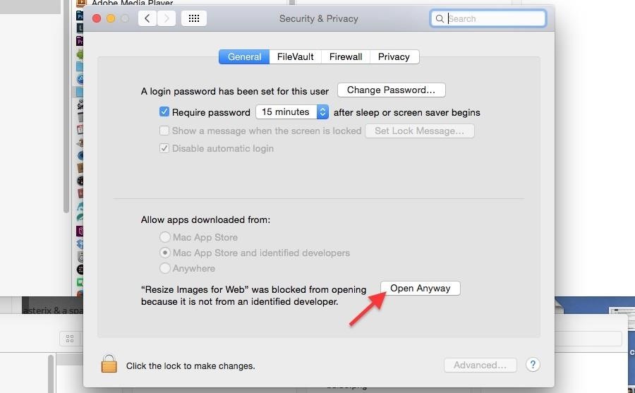 add permissions for mac to launch program unidentified developer